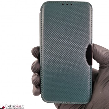 Razor Carbon atverčiamas dėklas - žalias (Samsung S23)